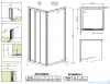 Radaway Treviso DW+S kabina 120x90 szkło przejrzyste 32333-01-01N/32403-01-01N